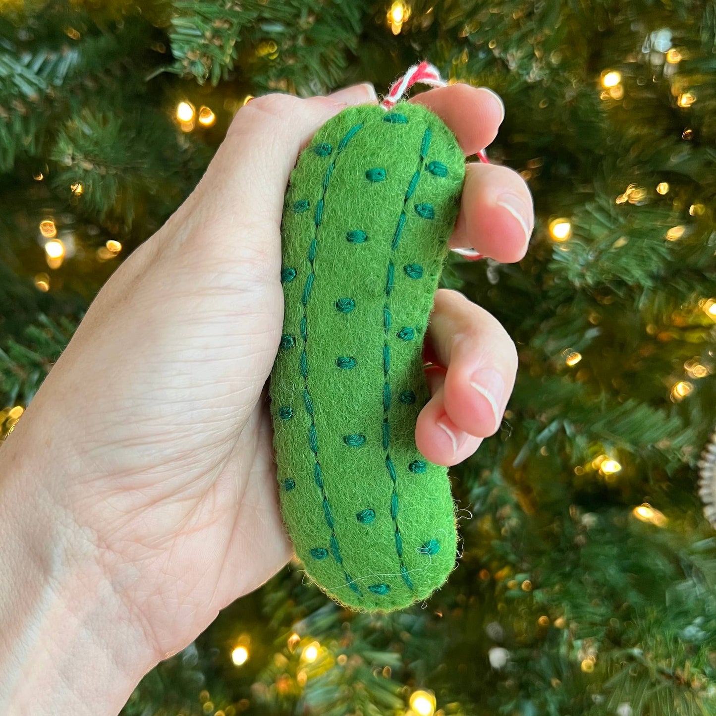 Pickle Felt Ornament