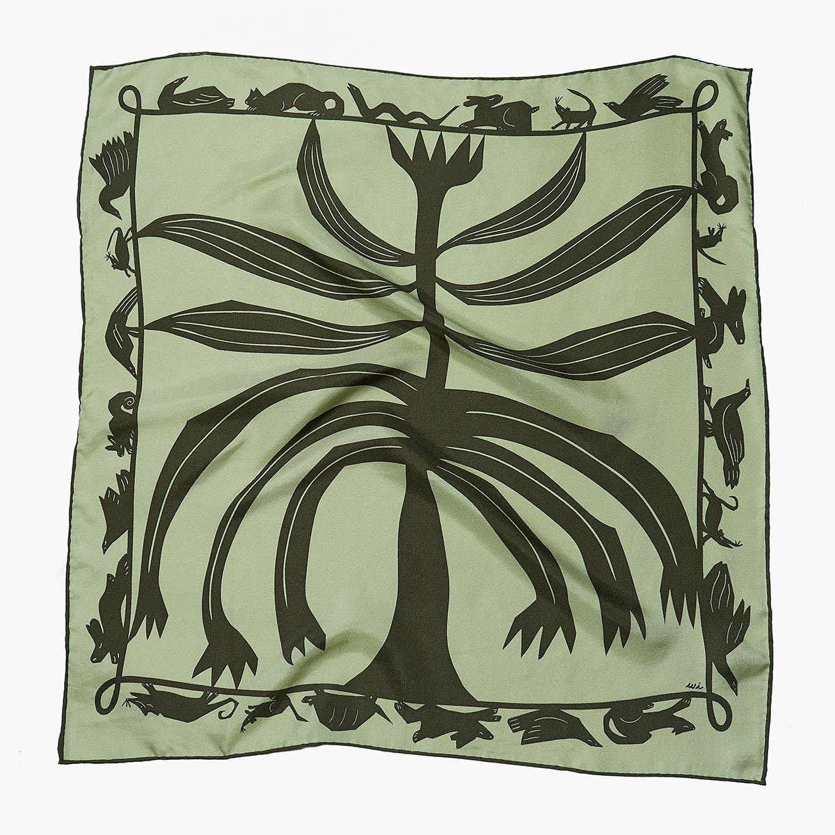 Winona Irene Artichoke Silk Scarf