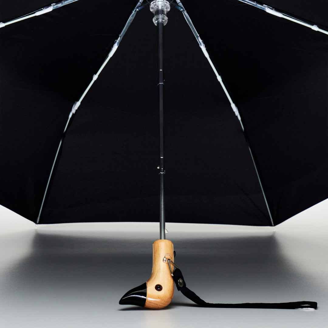 Classic Black Compact Eco Friendly Duckhead Umbrella