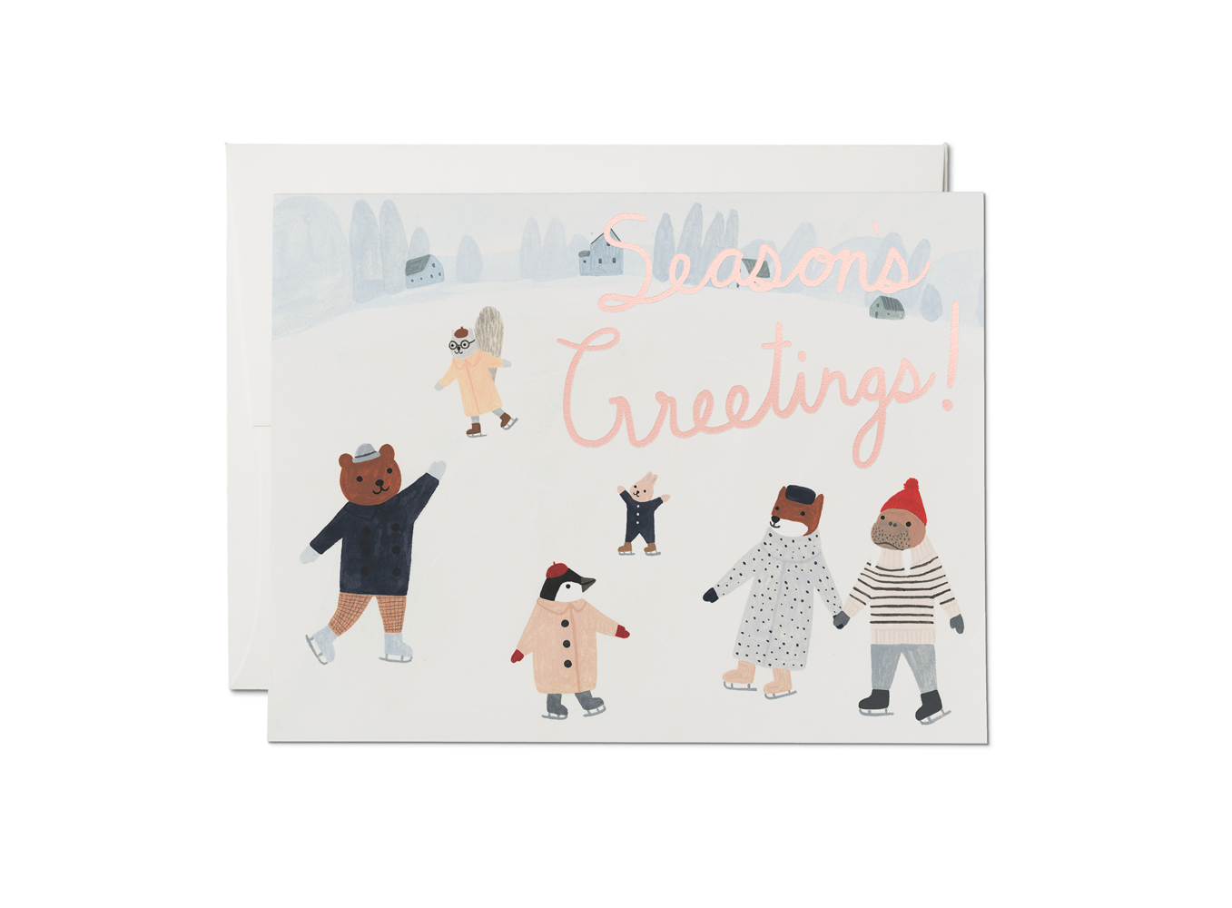 Ice Animals holiday greeting card