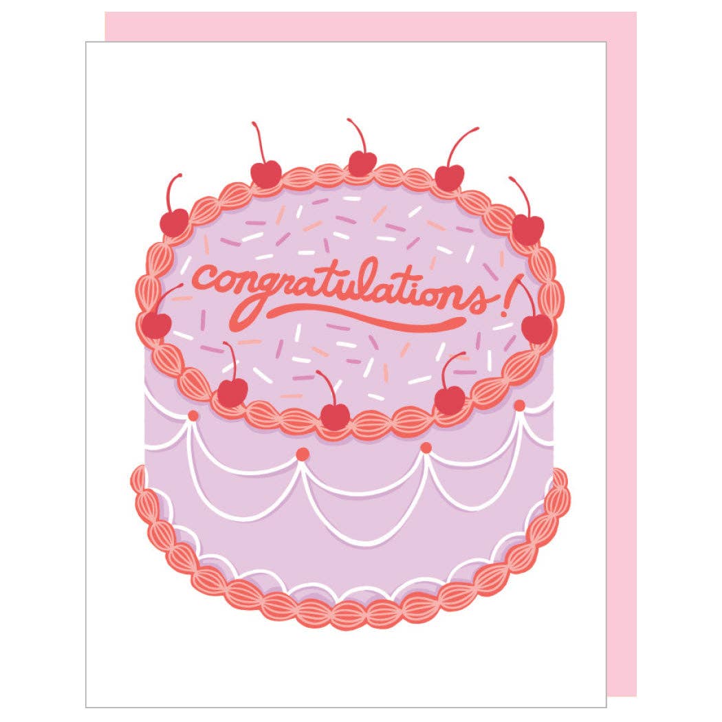 Big Cake Congratulations Card