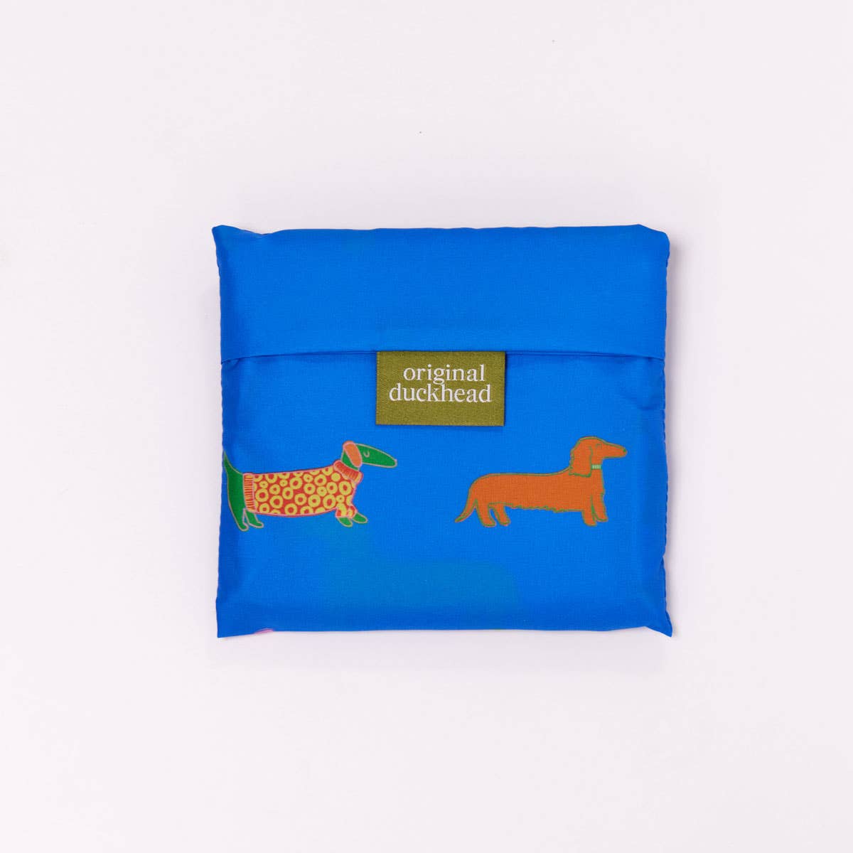 Dogs in Blue Dachshund Eco-Friendly Foldable Shopping Bag